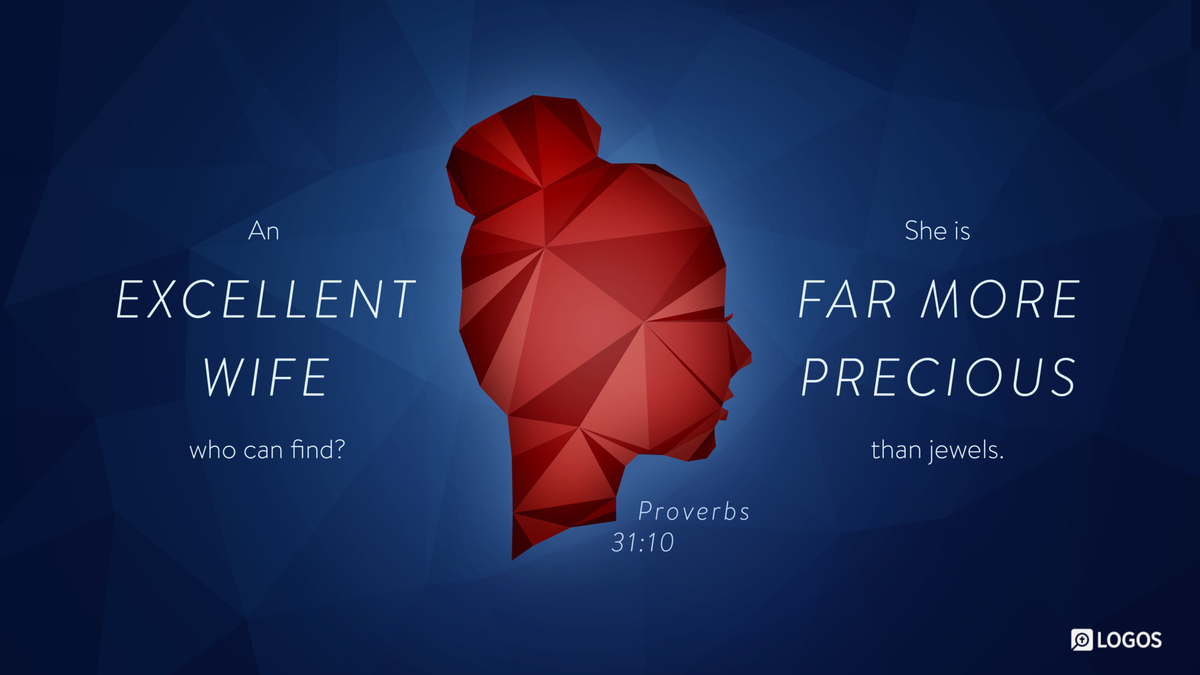 Artistic rendering of Proverbs 31:10